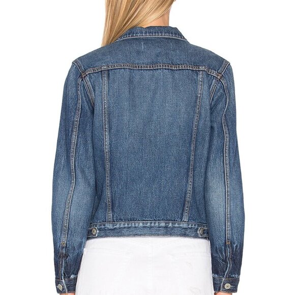 GRLFRND Bianca Oh Girl Wash Denim Trucker Jacket Size Medium - Picture 3 of 16